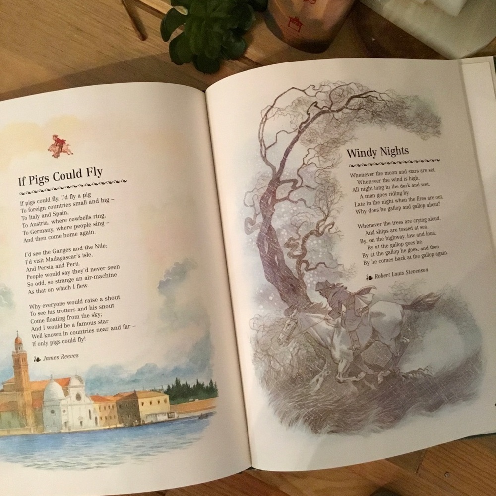 Vintage 90s Hardcover A Children’s Book of Verse Beautifully Illustrated Book - Picture 6 of 8